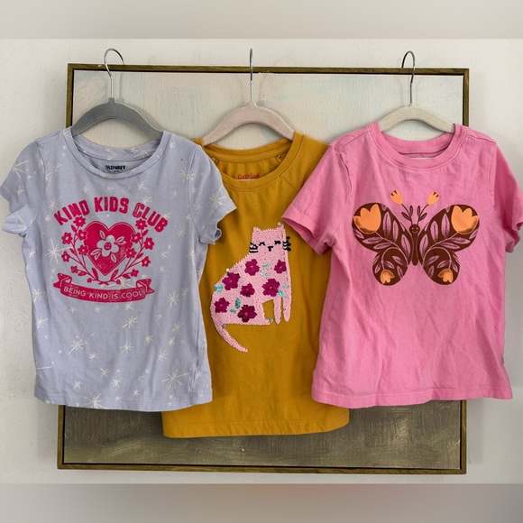 Old Navy Other - OLD NAVY / CAT & JACK Kids Graphic Tee 3 Pack Size 4/5